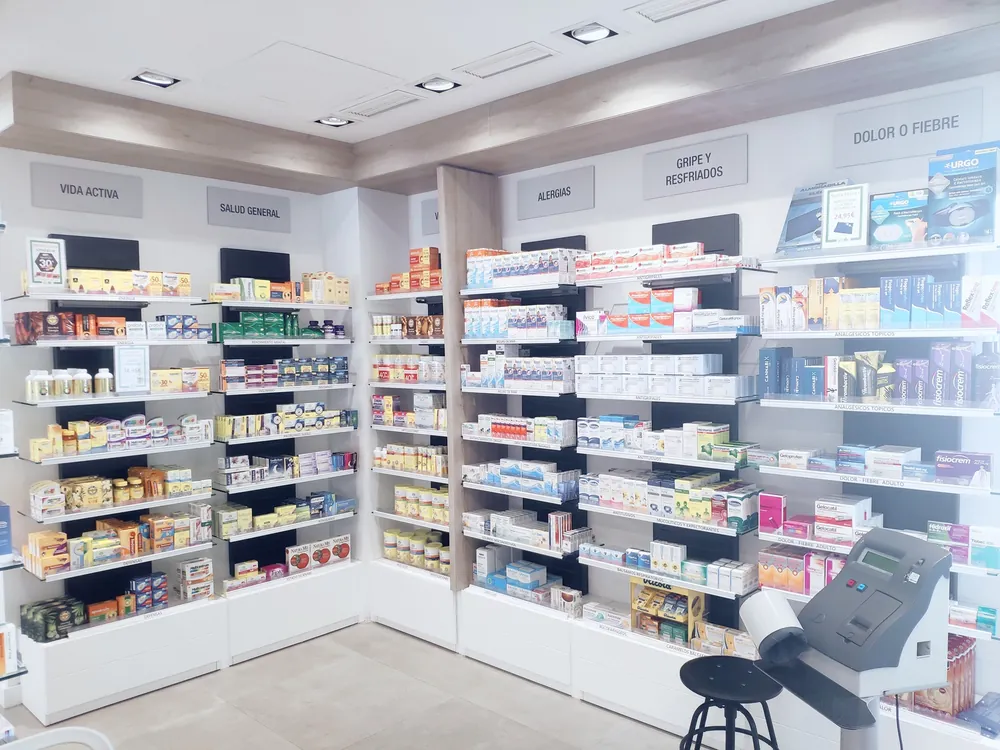 Los lineales de la farmacia